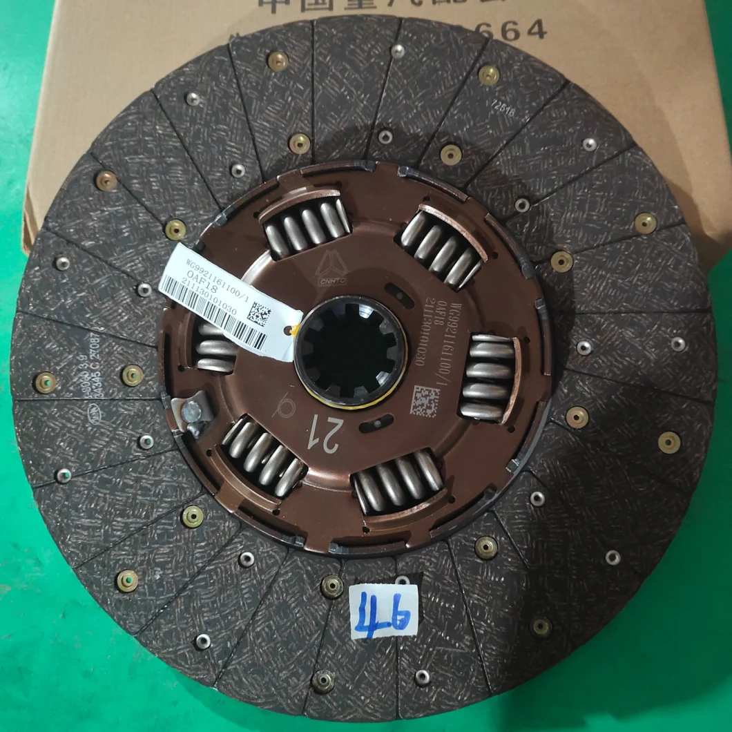 Chinese Suppliers FAW HOWO Shacman Dongfeng Beiben Foton Truck Spare Parts Clutch Disc Wg9725160259