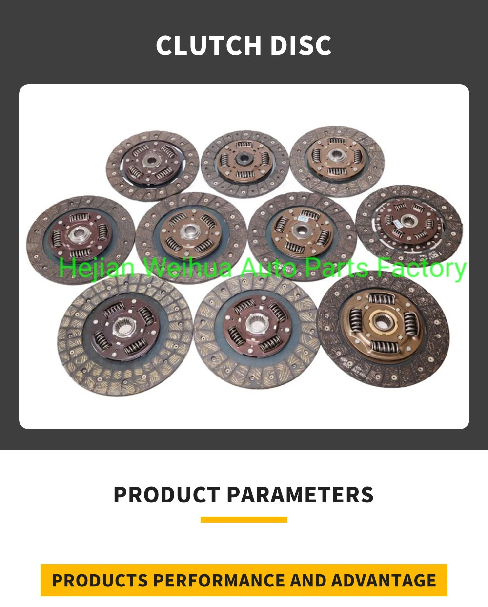 Clutch Disc Auto Parts Car Clutch Disc 380mm Used for Hno Truck with Cheap Price