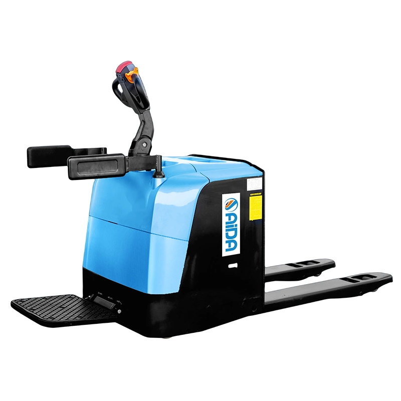 EU Standard 2 T 3t 4t 5t Stand on Full Battery Power Electric Pallet Truck