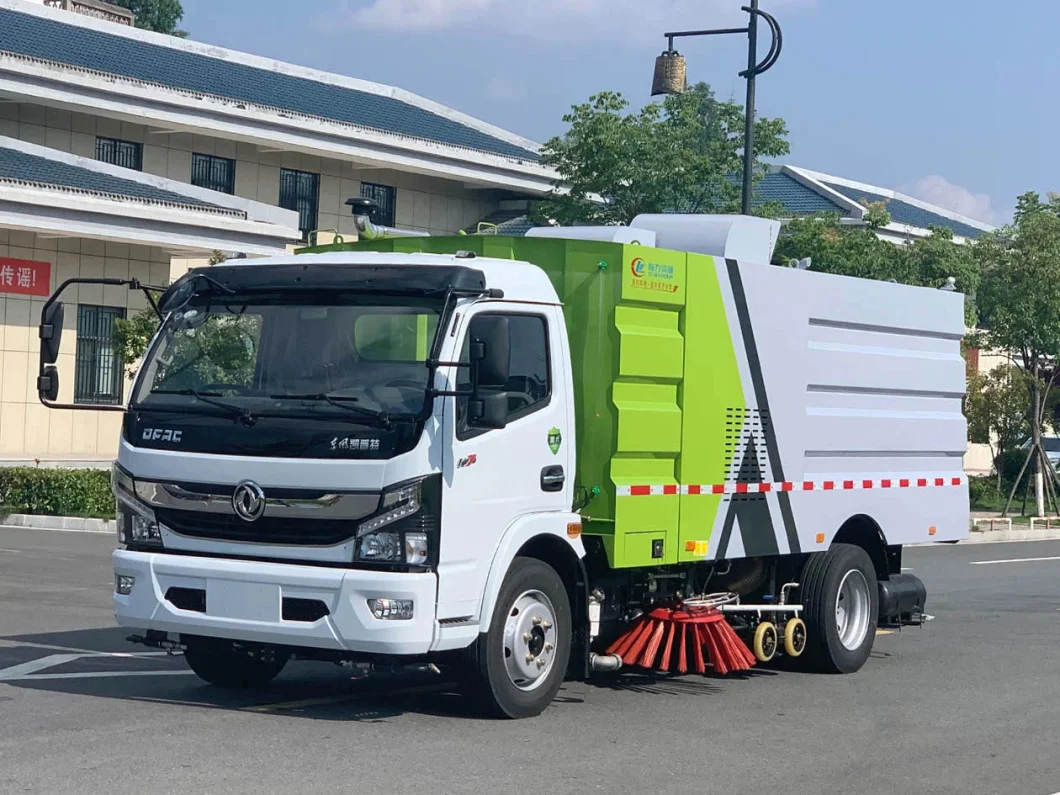 Chinese Manufacturer 5000 Liters Water Tank and 5000 Liters Waste Suction Tank High Pressure Street Water Washing Truck Road Sweeper Truck