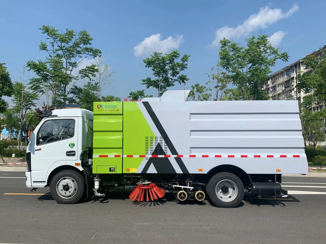 Chinese Manufacturer 5000 Liters Water Tank and 5000 Liters Waste Suction Tank High Pressure Street Water Washing Truck Road Sweeper Truck