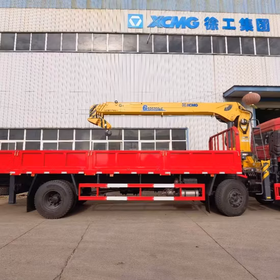 Chinese Brand Shacman F3000 L3000 4X2 Cargo Truck with Crane 7ton 8ton 10ton Straight Boom Crane for Sale