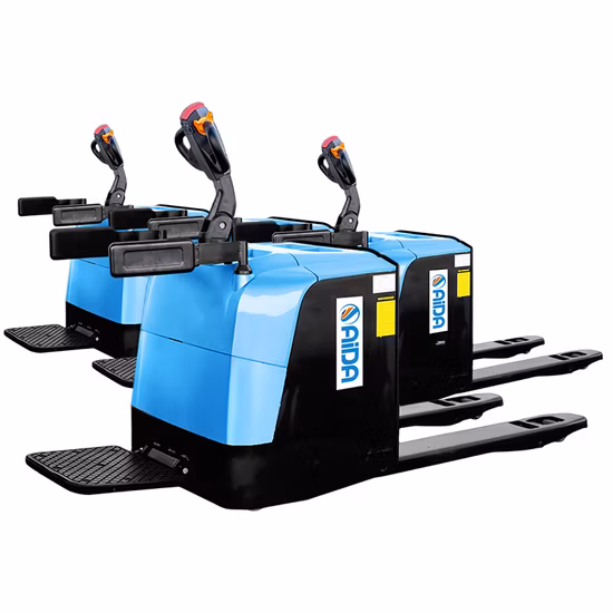 EU Standard 2 T 3t 4t 5t Stand on Full Battery Power Electric Pallet Truck